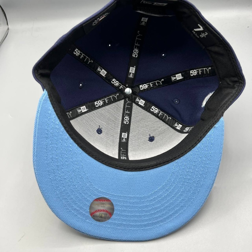 Chicago Cubs‎ Hat Men 7 3/8 Blue Wrigleyville 59Fifty New Era Fitted Cap - Picture 4 of 8